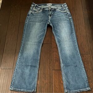 Rock and Roll Stylish Blue Boot Cut Women's Jeans